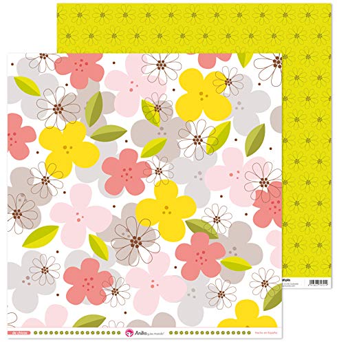 Anita und Seine Welt Kollektion von Mädchen Scrapbooking, Papier, Blumen, 30,5 x 30,5 cm von Anita y Su Mundo