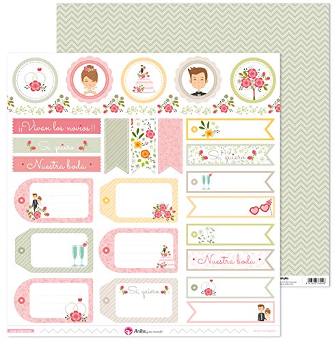 Anita und seine Welt Kollektion haben wir Casamos Scrapbooking-Papier, Etiketten, 30,5 x 30,5 cm von Anita y Su Mundo