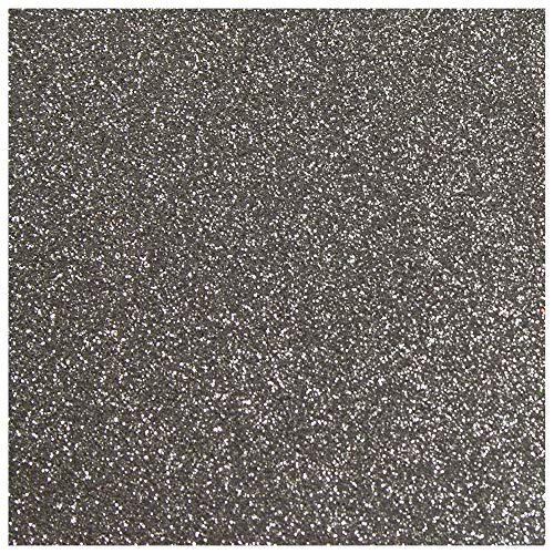 Anita y Su Mundo 37111475 Basics Scrapbooking Karton, Farbe, 250 g, Silber Glitzer, 30,5 x 30,5 cm von Anita y Su Mundo