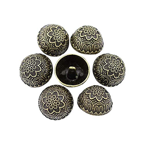 12 Stück geschnitzte Blumen-Muster, Antik-Metallknöpfe mit Schaft für Blazer, Anzüge, Jacken, 12,5 mm 12 Stück geschnitzte Blumen-Muster, Antik-Metallknöpfe mit Schaft für Blazer, Anzüge, Jacken, 12,5 mm von Anjing