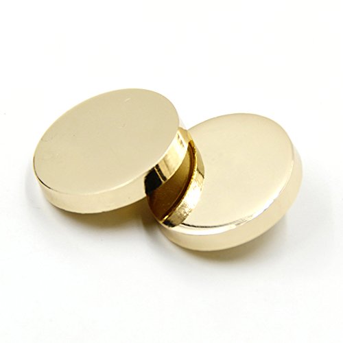 Nähen flach Metall Button Shirt Coat Anzug Schnalle Knöpfen, Gold, 11.5mm 10pcs von Anjing