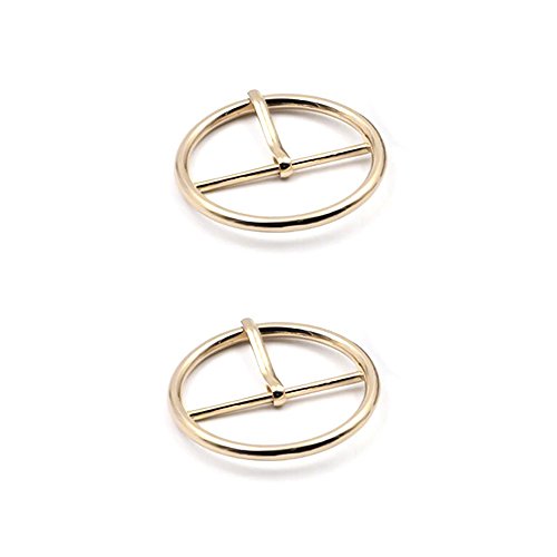 O-Ring-Gürtelschnalle aus Metall, geschweißt, für Damen, Kleider, DIY, Nähen, Handwerk, Zubehör und Taschen, Rucksackriemen, Gold, 30 mm von Anjing