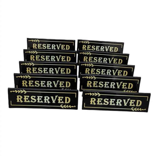 10 Stück Reserved-Schilder für Tische, Acryl, reserviert, Tischzeltschilder, Gästereservierung, Tischsitzschild für Hochzeit, Restaurant, Büro, Meeting, Party von Anktily