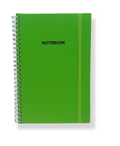A4 Twinwire Wiro Bound Pastel Notebook Ruled Paper Pad Notes (Pastel Pink) (Green) von Ankush