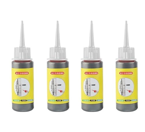 Anloximt 4Pack Graphit Schmiermittel Pulver 60ml Trocken Pulver Graphit Schmiermittel Tür Trocken Graphit Schmiermittel Schloss Scharnier Schmiermittel für Fenster Führungen Schlüssel Schlösser von Anloximt