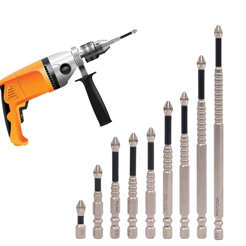 Anloximt Bohrbit für Metall, Hex Shank Drill Bit Set - Professionelles Betonbohrer Bit Kit - Nicht überrutsches schnitzgerät Accessoires für Stahl, Legierung, Boden von Anloximt