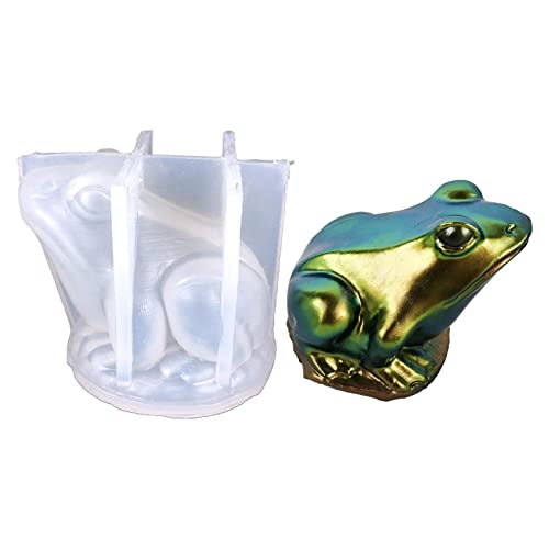 Anloximt Silikon-Froschform | Niedliche 3D-Harzformen im Cartoon-Stil mit realistischen Froschformen - Epoxidharz-Formen, Harzguss, Wand-Desktop, Schränke, Halloween-Heimdekoration von Anloximt