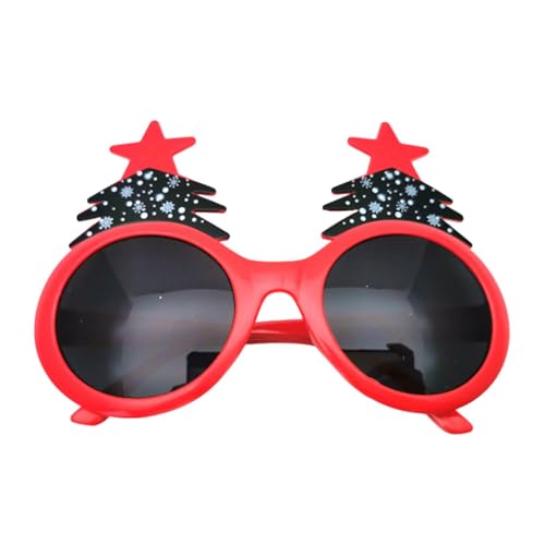 Anloximt Weihnachtsbrille zum Tragen,Weihnachtssonnenbrille | Niedliche Weihnachtsmann-Rentier-Weihnachtsbaummütze, Weihnachtsbrille - Weihnachtsdekoration, Fotokabinen-Requisiten, Kostümzubehör von Anloximt