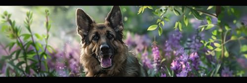 Malen Nach Zahlen Tier Hund Malen Nach Zahlen Kinder Anfänger, Malen-Nach-Zahlen ab 9 Jahre Mädchen Geschenke, DIY Ölgemälde Set mit Pinseln Acrylpigment Leinwan, Home Wanddeko Wohnzimme 100x300cm von Anmiong