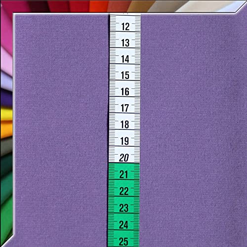 Bündchenstoff Schlauchware - 140 cm XXL Breite in ca. 60 Farben - Oeko-Tex Standard 100 - ab 25cm Länge (Violett) von Anna Kudella Bündchenstoff