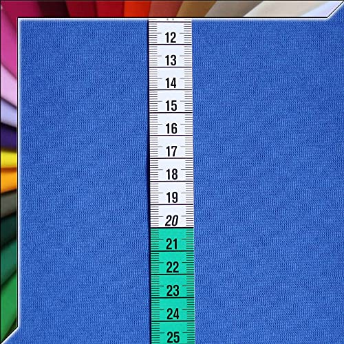 Bündchenstoff Schlauchware - 140 cm XXL Breite in ca. 60 Farben - Oeko-Tex Standard 100 - ab 25cm Länge (Royalblau) von Anna Kudella Bündchenstoff
