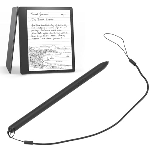 Annadue Eingabestift für Touchscreen, Magnetischer Eingabestift mit Digitalem Radiergummi, 4096 Druckempfindlichkeit, Handflächenabweisung, Eingabestift für KindleScribe (BLACK) von Annadue