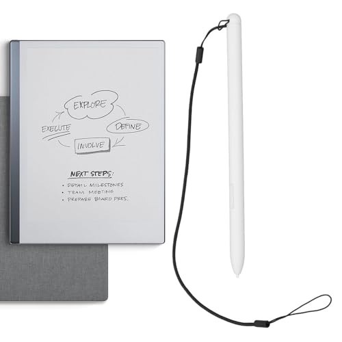 Annadue Eingabestift für Touchscreen, Magnetischer Eingabestift mit Digitalem Radiergummi, 4096 Druckempfindlichkeit, Handflächenabweisung, Eingabestift für KindleScribe (WHITE) von Annadue