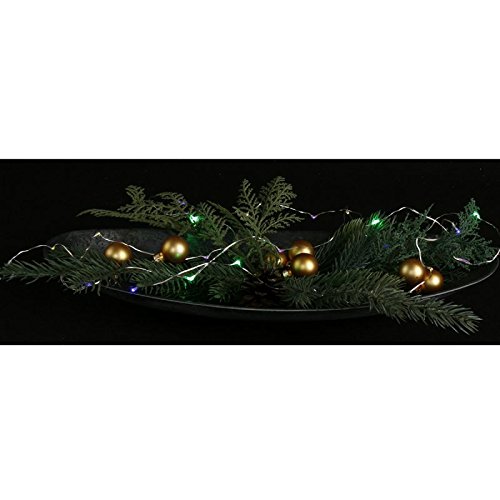 Annastore Lichterkette aus Kupferdraht, 20 x LEDs Multi, Batteriefach L 180 cm von Annastore