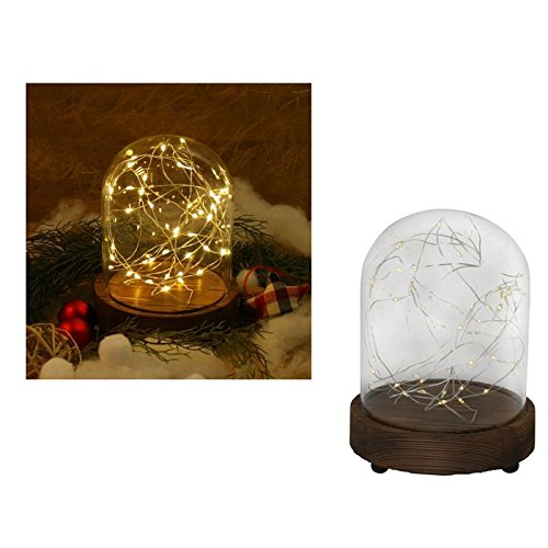 Annastore LED-Stimmungsbeleuchtung Lichtkuppel H 15 cm mit 40er Lichterkette warmweiß von Annastore