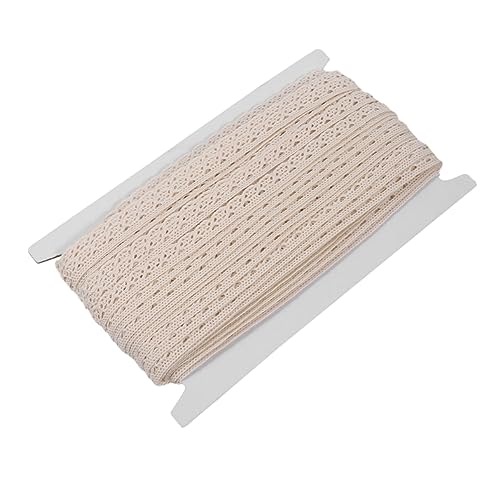 Anneome 1 Rolle Accessoires aus Spitze Spitzenbesatz aus Baumwolle Guipure nähen Baumwollband Blumenband bettfläsche stillkissen bezüge Vorhang Tischdecken Gardinenspitze Spitzenband Beige von Anneome