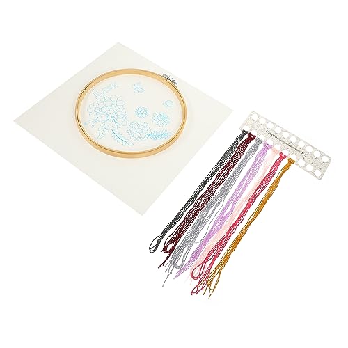 Anneome 1 Satz Stickerei-Kit embroidery set Kreuzstichsets für Erwachsene Kreuzstichpackungen für Erwachsene Nähpaket für Anfänger Stickmuster Blumen-Nähset Blumen-Stickset Plastik von Anneome