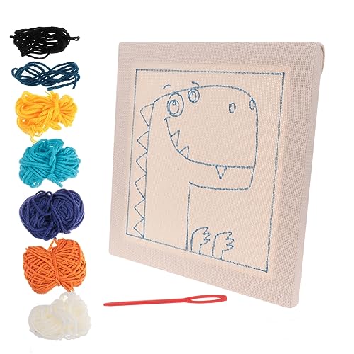 Anneome 1 Satz Stickereizubehör Häkelset für Kinder Stickset selber machen Punch-Nadel-Kit Stickerei-Kits Häkelsets Stickset für Kinder Handstickset handgefertigte Stickmaterialien Bambus von Anneome