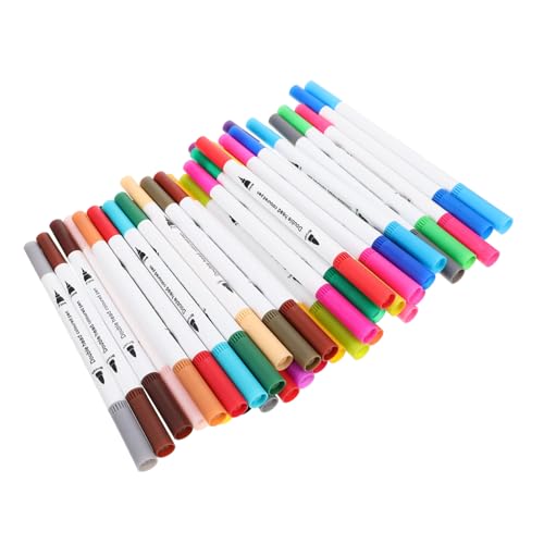 Anneome 1 Satz doppelseitiger Markierungsstift Farbmarker Bunte Stifte feine Kunst farbige Filzstifte für Kinder schreibkladde acrylic markers Mehrzweckmarker Markierungen Abs Colorful von Anneome