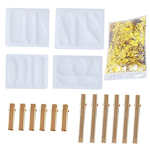 Anneome 1 Set Silikon DIY Haarspangen Form Handbuch Crystal Epoxy DIY Haarspangen Form Set von Anneome