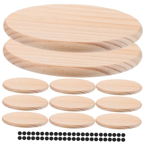 Anneome 1 Set Untersetzer Getränkebecher Pad Tassengrundplatten DIY Zubehör Hitzebeständige Tassenmatte Tassenunterlage Holz von Anneome