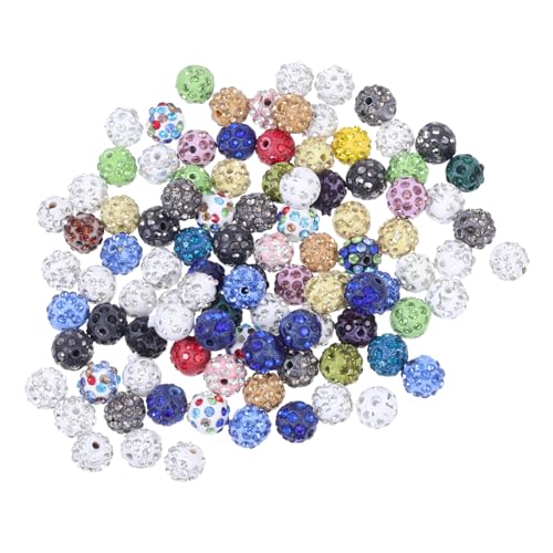 Anneome 100St Perlen mit Diamanten Perlen-Kits Ringschützer für Damen Lose Ringe schmuckherstellung schmuck machen Materialien für Armbandperlen Perlenanhänger selber machen Polymer-Ton von Anneome