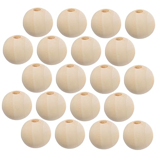 Anneome 100Stücke Holzperlen für DIY Handwerk Runde Natürliche Perlen für Girlanden und Heimdekoration Lose Bastelperlen für Projekte Anneome 100Stücke Holzperlen für DIY Handwerk Runde Natürliche Perlen für Girlanden und Heimdekoration Lose Bastelperlen für Projekte von Anneome