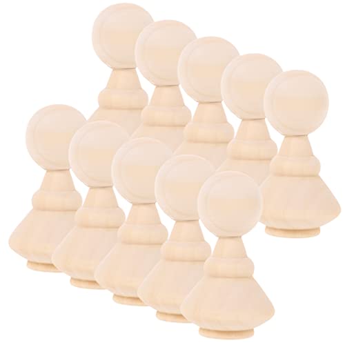 Anneome 10St kinder spielset unbemalte Peg-Puppen Mini-Dekor Holzpuppen Handgemachte Holzfiguren für Kinder Spielzeuge Kinderspielzeug kleine DIY-Holzfigur unfertige Puppenfiguren aus Holz von Anneome