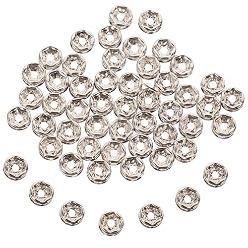 Anneome 1250 Stk Abstandsperlen Silberne Biegeringe Ohrring Spacer Charms Biegeringe Für Diy Strass-armbänder Strassperlen Handgefertigte Lose Perlen Kreisperlen Strass-armband Glas Silver von Anneome