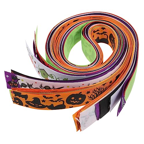 Anneome 13St Halloween- Bastelband machen Halloween-Dekorationsbänder halloween haarschmuck halloween kopfschmuck halloween bedruckte bänder Halloween-Themenband Polyester von Anneome