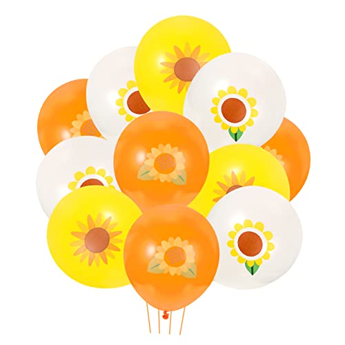 Anneome 15St Sonnenblumenballon Sonnenblumen-Mittelstücke für Tische gelbe Dekorationen hochzeitsdeko Sonnenblumen-Geburtstagsfeierdekorationen Sonnenschein-Partydekorationen Emulsion von Anneome