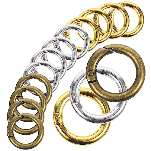 Anneome 15pcs Runde Federringe Schlüsselbund Ringe DIY -beutel Springringe Schlüsselkette DIY Ringe Spring DIY Ringe von Anneome