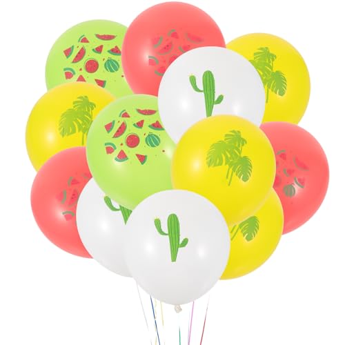 Anneome 16St hawaiianischer Ballon Helium Kaktusballons tropisch Dekorationen Ballonbogen Ballongirlande mottoparty hawaii sommerdeko balongas Sommerballons Geburtstag Luftballons Emulsion von Anneome