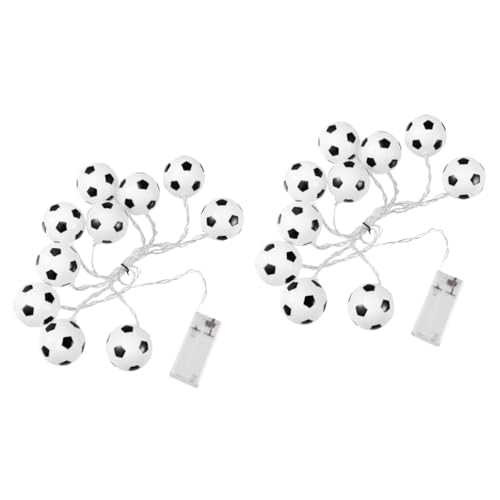 Anneome 2 Stück -lichterketten in Fußballform Nachtlichter Lichterketten Für Partys Schlafzimmer Dekorativ Keine Batterie Erforderlich von Anneome