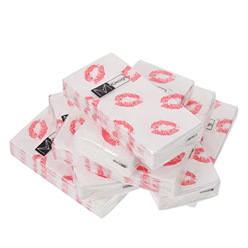 Anneome 20 Packungen Bedrucktes Seidenpapier Dekorative Papierservietten Bedruckte Servietten Partyservietten Farbdruck Serviettendruck Seidenpapier Abendessen Papierservietten von Anneome