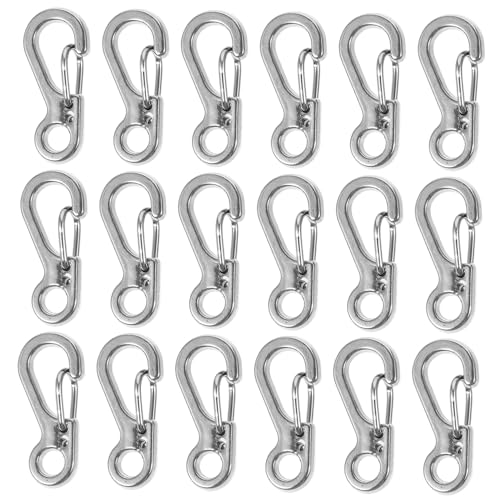 Anneome 20Stücke Mini Karabiner Clips Schnellverschluss Clip Praktische Karabinerhaken für Schmuck Schlüsselanhänger und Outdoor Aktivitäten Langlebig Anneome 20Stücke Mini Karabiner Clips Schnellverschluss Clip Praktische Karabinerhaken für Schmuck Schlüsselanhänger und Outdoor Aktivitäten Langlebig von Anneome