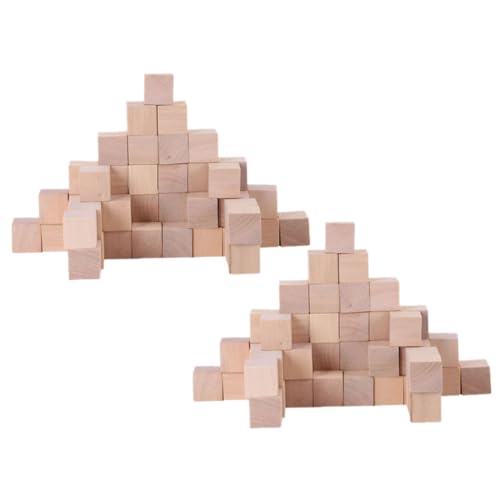 Anneome 250 Stück Quadratischer Holzblock Unvollendete Leere Holzblöcke Bauspiel Spielzeug Leere Holzblöcke Würfelbausteine Kinderblock Spielzeug Unvollendete Holzwürfel von Anneome