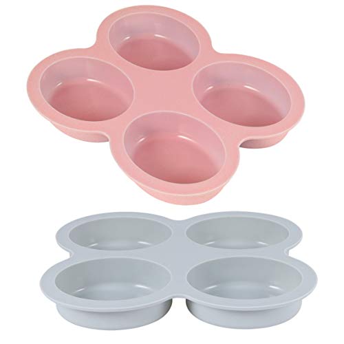 Anneome 2St Schokoladenform Seifenwerkzeuge selber machen quadratische Bonbonformen Cupcake-Topper-Form 4 Hohlräume Runde Eiswürfelformen de para gelatinas Kuchenform DIY Seifenform von Anneome