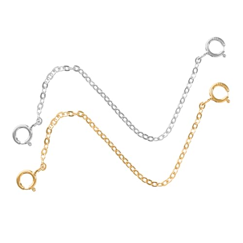 Anneome 2st S925 Verlängerungskette Halsketten-verlängerungsverschluss Charm-armbänder Für Anhänger Für Armbänder Schmuckmaterial Für Armreifen Für S925 Silber von Anneome