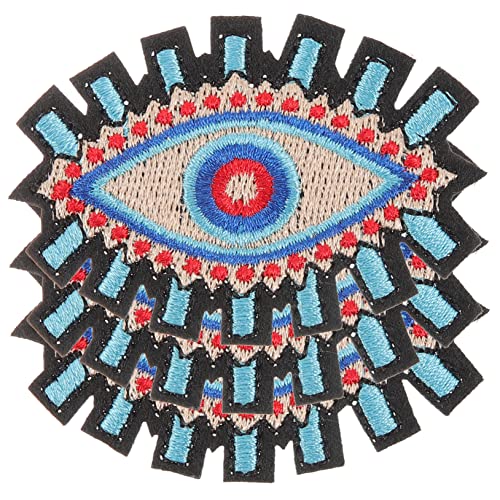 3 Stück Evil Eye Patch Stickerei-Zubehör Pailletten-Patches Fußball-Dekor Augenperlen-Patches Jeans-Patch Ägypten Evil Eye Patch Zarte Mantel-Patches Kleidungs-Patches Fußball Deko von Anneome