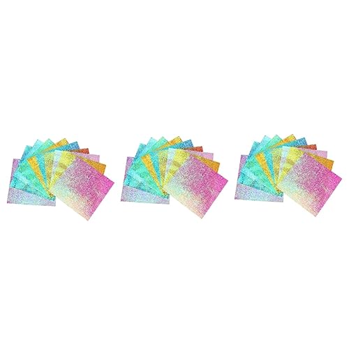 Anneome 300 Stk schillerndes Papier Tausend Papier schillerndes Bastelpapier farbiges Origami-Papier craftpapier regenbogenpapier Pergamentpapier Packpapier Papier falten buntes Papier von Anneome