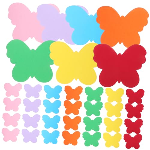 Anneome 35 Stück Schmetterling Papierzuschnitte Kindergarten Dekoration Papierausschnitte Bunte Ausschnitte Papier Klassenzimmer Zubehör Kindergarten Wanddekoration Sammelalbum von Anneome