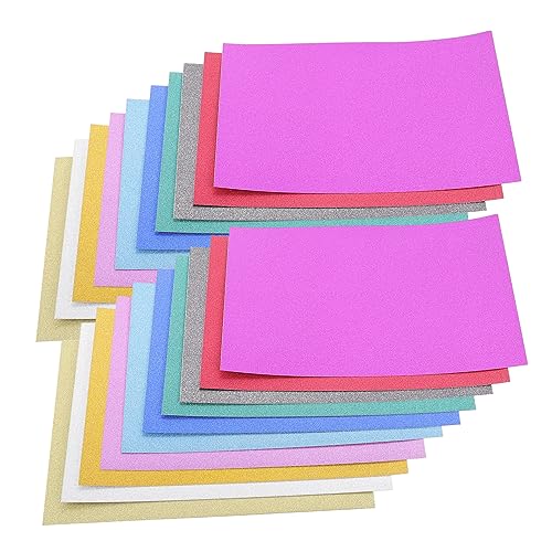 Anneome 40 Blätter Geprägtes Papier Glitzerkarton Glitzerpapier Farbiger Karton Kartonpapier Für Kinder Rosafarbener Karton Pastellfarbener Karton Bastelschaumpapier Farbkarton Papierstau von Anneome