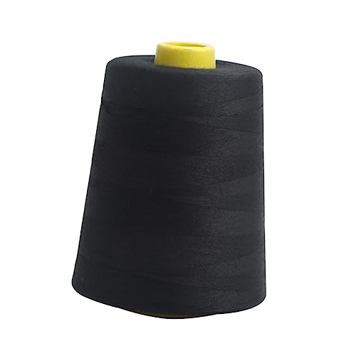 Anneome 4000 Polyester-nähgarn Polsterfaden Polyesterkegel Stickgarne Baumwollfaden Versäuberungsfaden Schwarzes Nähgarn Fat Quarters Stoffbündel Polyester-stickgarn Quilten Nähen Black von Anneome