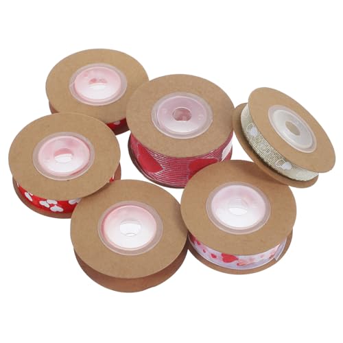 Anneome 6 Rollen Valentine Ribbon Herzband Dünne Valentinbänder Geschenkverpackungsbänder Herzbänder von Anneome