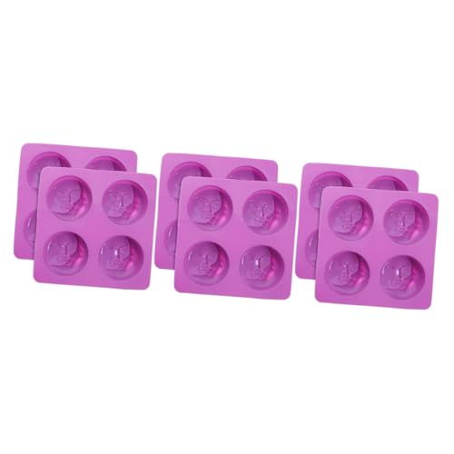 Anneome 6 Stk Seifenform Seifengießform Formen Für Die Keksherstellung Backform Diy Formen Schöne Keksform Keksformen Zum Backen Multifunktionale Form Schokoladenformen Kieselgel Violett von Anneome