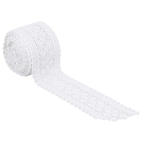 Anneome Baumwoll Spitzenband 5 Yards Breite DIY Bastelbedarf Für Nähen Tischsets Kissenfransen Handgefertigte Dekoration Vielseitig Einsetzbar von Anneome