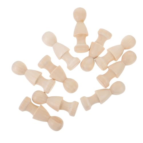 Anneome DIY Holzpuppen Unlackiert Natürliche Holzfiguren Zum Bemalen Kleine DIY Puppen Für Kreatives Basteln 60mm Jungen Und ädchen Holzpuppen von Anneome