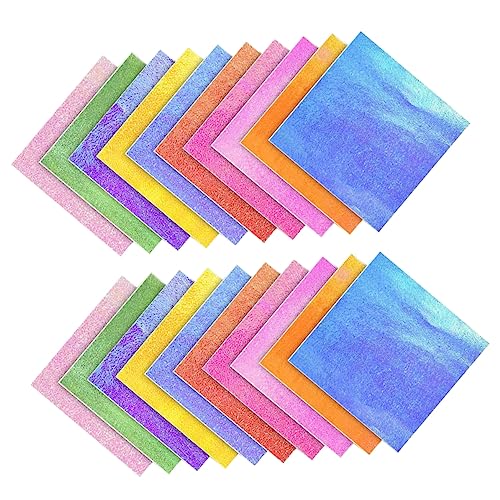 Anneome Klapppapiere Schillerndes Farben für für Kinderklapppapier Papierschnitte Glänzendes Bastelpapier Faltpapier Origami Kunsthandwerk Papierkraniche Scrapbook von Anneome