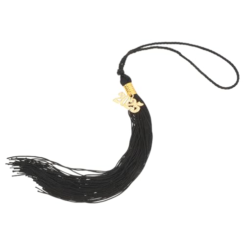 Anneome Schwarze Abschlusskappe Tassel Abschlusshut Dekorationen Mit 2025 Gold Charms Abschlusszubehör Für Abschlusskappe Tassel Graduierung Party Decoruation Cap Decoration von Anneome